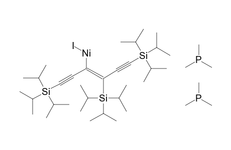 {(E)-2,4-bis(Triisopropylsilyl)-1-[(triisopropylsilyl)ethynyl]-1-buten-3-ynyl}-iodo-bis(trimethylphosphane) nickel(II)