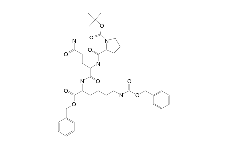 TERT.-BUTYLOXYCARBONYL-L-PROLYL-L-GLUTAMINYL-N(EPSILON)-BENZYLOXYCARBONYL-L-LYSINE-BENZYLESTER,TRANS-ISOMER