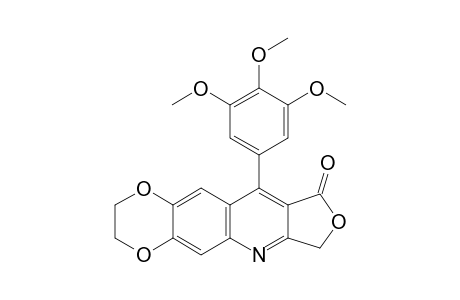 10-(3,4,5-Trimethoxyphenyl)-2,3-dihydro[1,4]dioxino[2,3-g]furo[3,4-b]quinolin-9(7H)-one