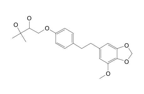 1-[4-[2-(7-Methoxy-1,3-benzodioxol-5-yl)ethyl]phenoxy]-3-methylbutane-2,3-diol