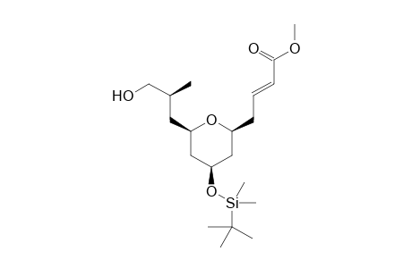 Methyl (E)-4-((2S,4R,6R)-4-((tert-butyldimethylsilyl)oxy)-6-((S)-3-hydroxy-2-methylpropyl)-tetrahydro-2H-pyran-2-yl)but-2-enoate