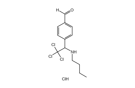 alpha-(butylamino)-alpha-(trichloromethyl)-p-tolualdehyde, hydrochloride
