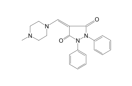 1,2-diphenyl-4-[(4-methyl-1-piperazinyl)methylene]-3,5-pyrazolidenedione