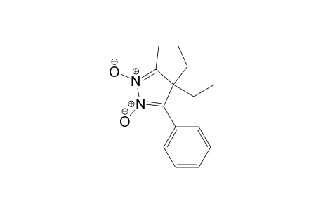 4H-Pyrazole, 4,4-diethyl-3-methyl-5-phenyl-, 1,2-dioxide, radical ion(1+)