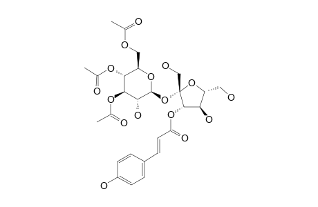 MUMEOSE-F;3',4',6'-TRI-O-ACETYL-3-O-(E)-PARA-COUMAROYL-SUCROSE