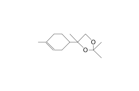 (4R,8R)-8,9-ISOPROPYLIDENE-DIOXY-P-MENTH-1-ENE;(4R,1'R)-2,2,4-TRIMETHYL-4-(4'-METHYL-CYCLOHEX-3'-ENYL)-1,3-DIOXOLANE