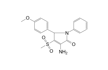 3-amino-5-(4-methoxyphenyl)-4-(methylsulfonyl)-1-phenyl-1,5-dihydro-2H-pyrrol-2-one