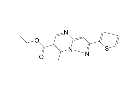 7-methyl-2-(2-thienyl)pyrazolo[1,5-a]pyrimidine-6-carboxylic acid, ethyl ester