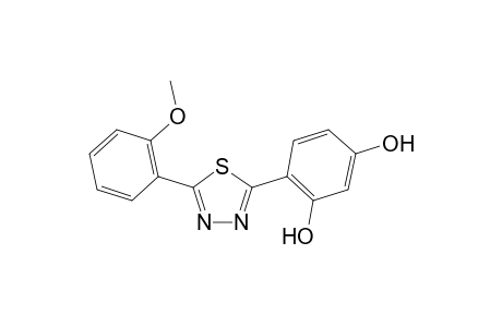 4-(5-(2-Methoxyphenyl)-1,3,4-thiadiazol-2-yl)benzene-1,3- diol