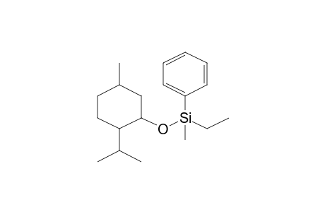 Ethyl[(2-isopropyl-5-methylcyclohexyl)oxy]methyl(phenyl)silane