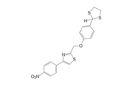 2-{[p-(1,3-dithiolan-2-yl)phenoxy]methyl}-4-(p-nitrophenyl)thiazole