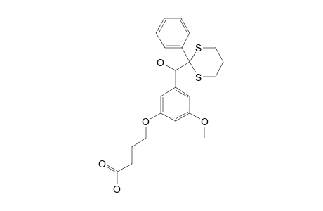 (+/-)-4-[3-[HYDROXY-(2-PHENYL-[1,3]-DITHIAN-2-YL)-METHYL]-5-METHOXYPHENOXY]-BUTYRIC-ACID