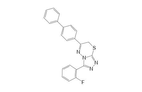 6-[1,1'-biphenyl]-4-yl-3-(2-fluorophenyl)-7H-[1,2,4]triazolo[3,4-b][1,3,4]thiadiazine