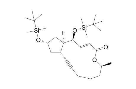 (1S,6S,11aR,13S,14aR)-1,13-bis[(tert-butyldimethylsilyl)oxy]-6-methyl-1H,4H,6H,7H,8H,9H,11aH,12H,13H,14H,14aH-cyclopenta[f]oxacyclotridecan-4-one