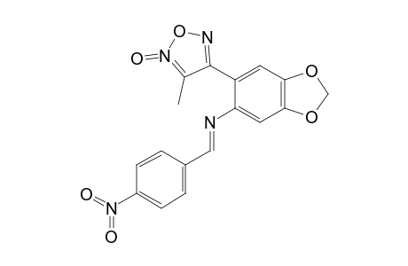 3-METHYL-4-[2-(4-NITROBENZYLYDEN)-AMINO-4,5-METHYLENDIOXYPHENYL]-FUROXAN
