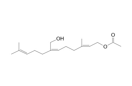 (2E,6Z)-7-(Hydroxymethyl)-3,11-dimethyl-2,6,10-dodecatrienyl acetate