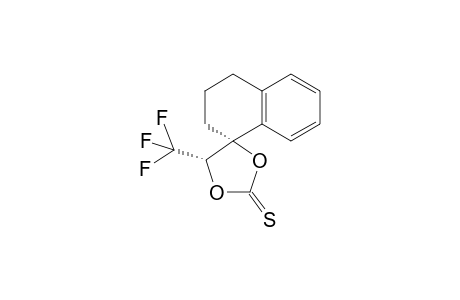 (4'R*,5'S*)-5'-Trifluoromethyl-1,2,3,4-tetrahydronaphthalenespiro-4'-(1',3'-dioxolane)-2'-thione