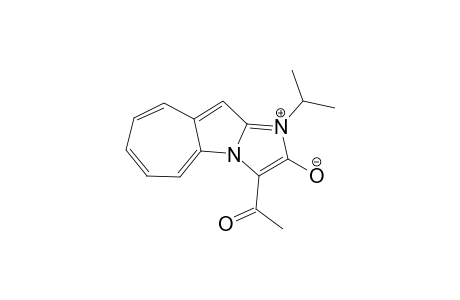 3-Acetyl-2-hydroxy-1-isopropyl-1,3a-diazacylopent[a]azulenium hydroxide