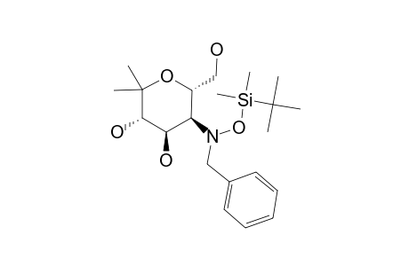 (3S,4R,5S,6S)-5-[BENZYL-(TERT.-BUTYLDIMETHYLSILOXY)-AMINO]-6-(HYDROXYMETHYL)-2,2-DIMETHYLTETRAHYDRO-2H-PYRAN-3,4-DIOL