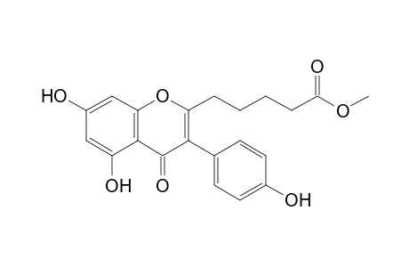 5-[5,7-dihydroxy-3-(4-hydroxyphenyl)-4-keto-chromen-2-yl]valeric acid methyl ester
