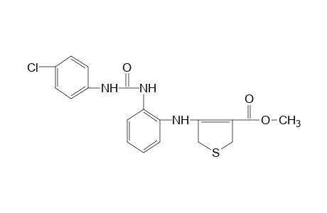 4-{o-[3-(p-chlorophenyl)ureido]anilino}-2,5-dihydro-3-thiophenecarboxylic acid, methyl ester