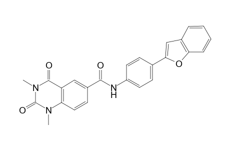 6-Quinazolinecarboxamide, N-[4-(2-benzofuranyl)phenyl]-1,2,3,4-tetrahydro-1,3-dimethyl-2,4-dioxo-