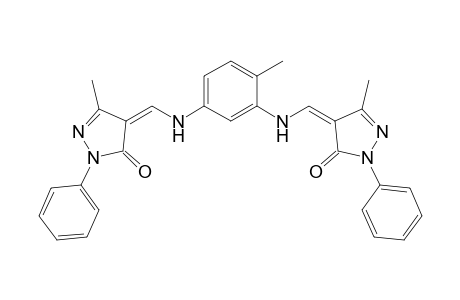2,4-Bis(3-methyl-5-oxo-1-phenyl-2-pyrazolin-4-ylidenemethylamino)toluene