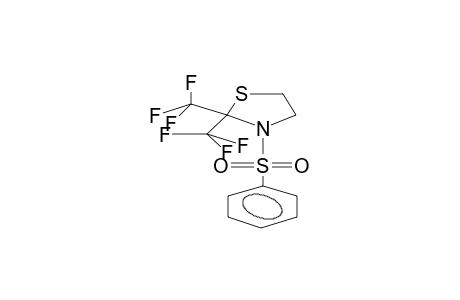 2,2-BIS(TRIFLUOROMETHYL)-3-BENZENSULPHONYL-1,3-THIAZOLIDINE