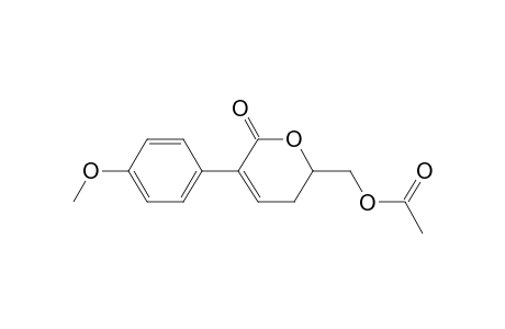 [5-(4-methoxyphenyl)-6-oxidanylidene-2,3-dihydropyran-2-yl]methyl ethanoate