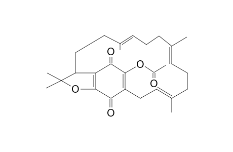 Tridentochinon acetate