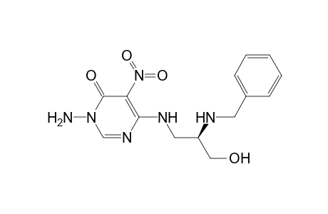 3-Amino-6-[[2'(R)-(benzylamino)-3'-hydroxypropyl]amino]-5-nitro-4(3H)-pyrimidinone
