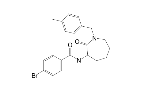 4-Bromo-N-[1-(4-methylbenzyl)-2-oxoazepan-3-yl]benzamide