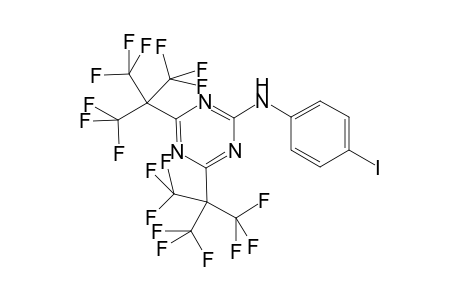 N-(4-Iodophenyl)-4,6-bis[2,2,2-trifluoro-1,1-bis(trifluoromethyl)ethyl]-1,3,5-triazin-2-amine