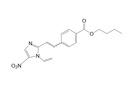 p-[2-(5-Nitro-1-vinylimidazol-2-yl)vinyl]benzoic acid, butyl ester