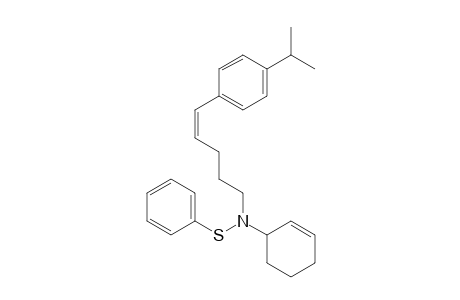 cis-N-(Benzenesulfenyl)-N-(cyclohex-2-en-1-yl)-5-(4-isopropylphenyl)pent-4-enylamine