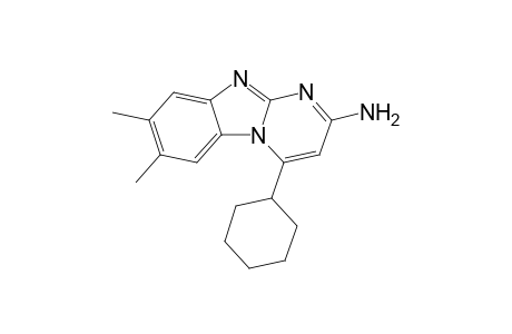 (4-cyclohexyl-7,8-dimethyl-pyrimido[1,2-a]benzimidazol-2-yl)amine