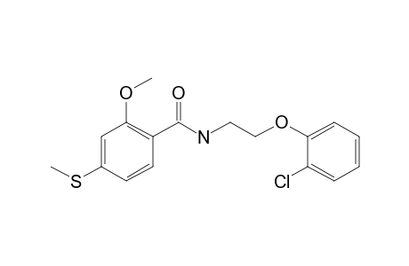 N-[2-(2-Chloro-phenoxy)-ethyl]-2-methoxy-4-methylsulfanyl-benzamide