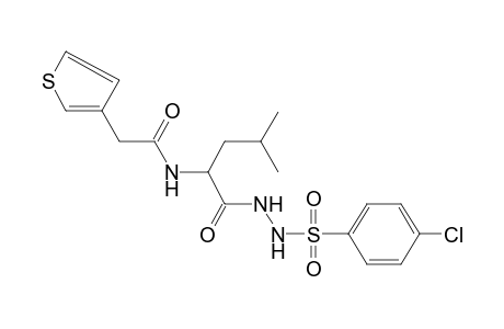 1-[(p-chlorophenyl)sulfonyl]-2-{N-[(3-thienyl)acetyl]leucyl}hydrazine