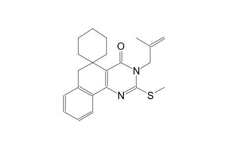 3-(2-methylallyl)-2-(methylthio)-3H-spiro[benzo[h]quinazoline-5,1'-cyclohexan]-4(6H)-one
