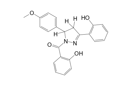 3-(o-hydroxyphenyl)-5-(p-methoxyphenyl)-1-salicyloyl-2-pyrazoline