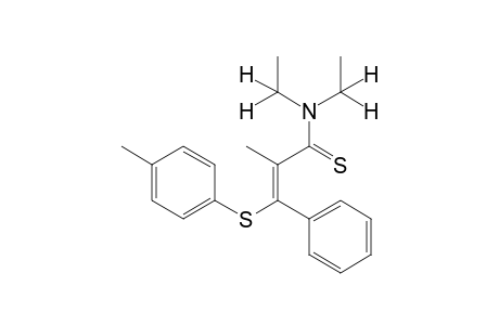 trans-N,N-diethyl-alpha-methylthio-beta-(p-tolylthio)cinnamamide