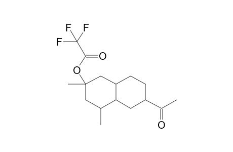 1,3-DIMETHYL-3-TRIFLUOROACETOXY-8-ACETYLDECALINE