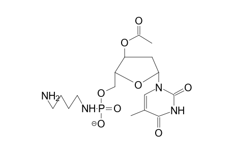 3'-o-Acetylthymidine-5'-(4-aminobutylamido)phosphate, anion