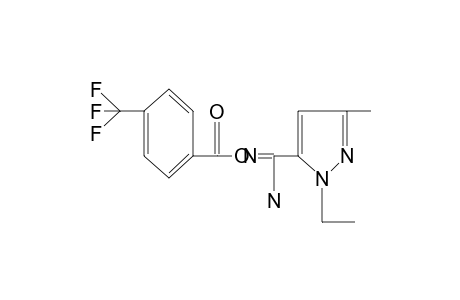 1-ethyl-3-methyl-O-(alpha,alpha,alpha-trifluoro-p-toluoyl)pyrazole-5-carboxamidoxime