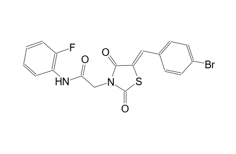 2-[(5Z)-5-(4-bromobenzylidene)-2,4-dioxo-1,3-thiazolidin-3-yl]-N-(2-fluorophenyl)acetamide