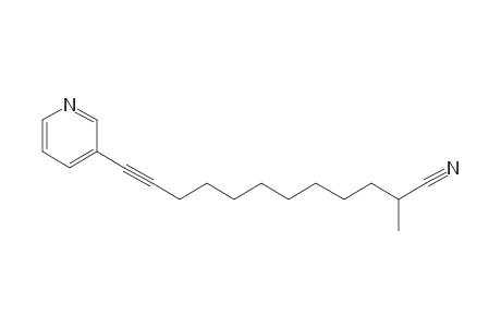 2-Methyl-12-(3-pyridinyl)-11-dodecynenitrile