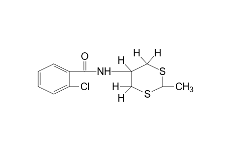 o-chloro-N-(2-methyl-m-dithian-5-yl)benzamide