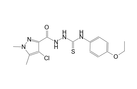 2-[(4-chloro-1,5-dimethyl-1H-pyrazol-3-yl)carbonyl]-N-(4-ethoxyphenyl)hydrazinecarbothioamide