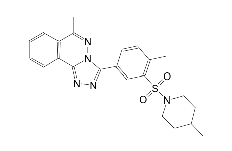 6-methyl-3-{4-methyl-3-[(4-methyl-1-piperidinyl)sulfonyl]phenyl}[1,2,4]triazolo[3,4-a]phthalazine