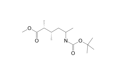 Methyl (2R,3S)-5-(t-butoxy)carbonyl]amino-2,3-dimethylhexanoate